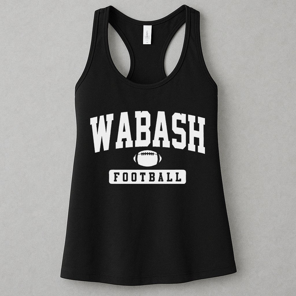 Wabash College Football Arch Vintage Design Womens Tank Top
