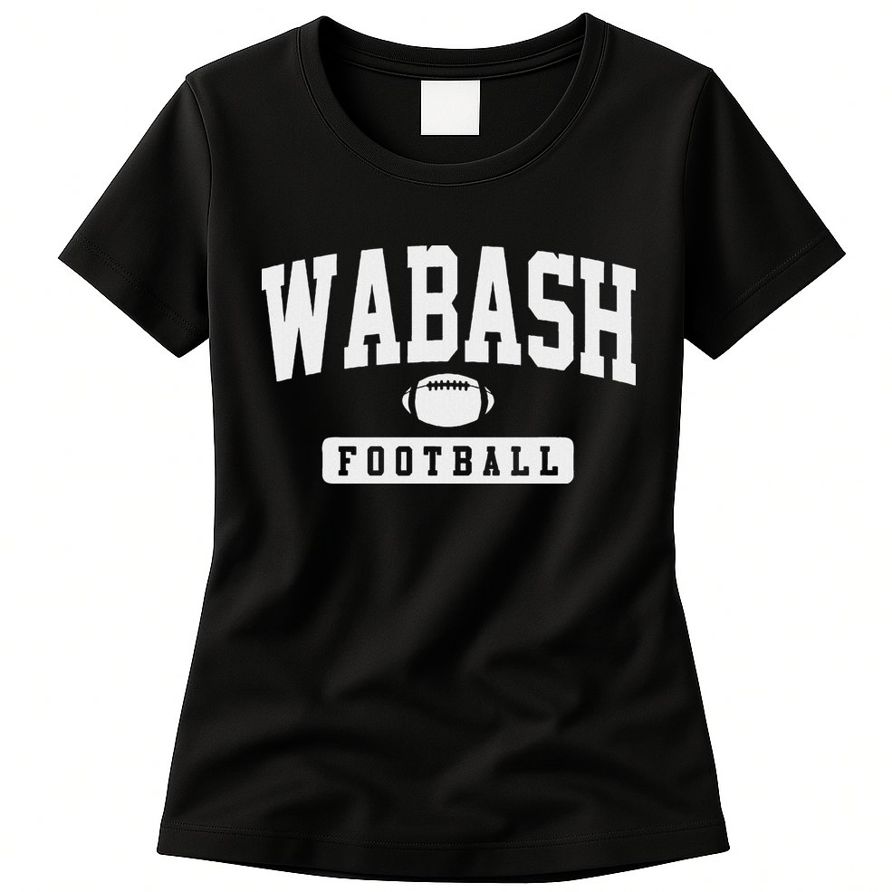 Wabash College Football Arch Vintage Design Womens T-Shirt