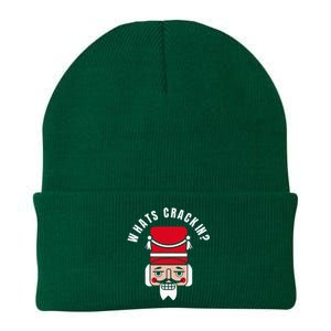 Whats Crackin Funny Christmas Nutcracker Knit Cap Winter Beanie