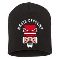 Whats Crackin Funny Christmas Nutcracker Short Acrylic Beanie