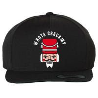 Whats Crackin Funny Christmas Nutcracker Wool Snapback Cap