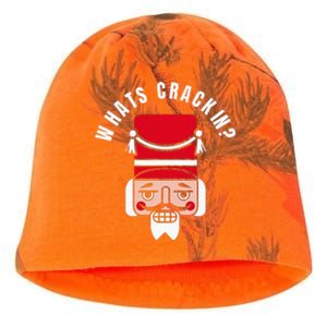 Whats Crackin Funny Christmas Nutcracker Kati - Camo Knit Beanie