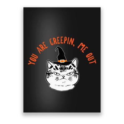 Witch Cat Funny Saying Costume Easy Animal Halloween Gifts Poster