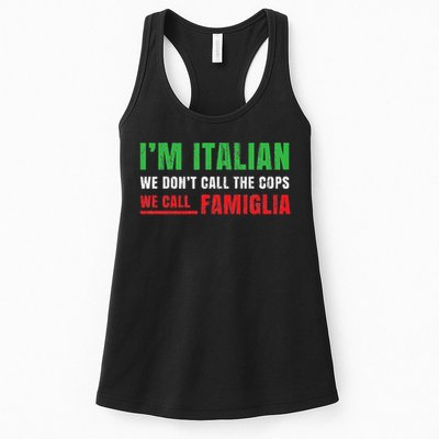 We Call Family Italian Pride Gift Proud Italian Italy Flag Womens Tank Top