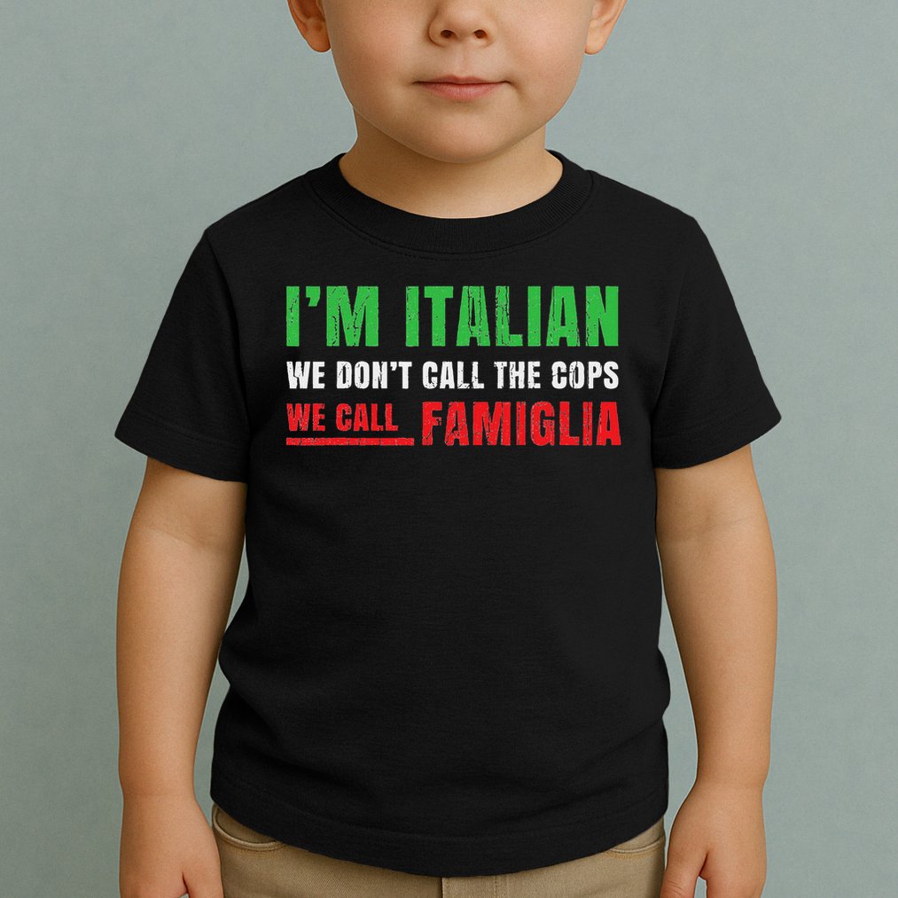 We Call Family Italian Pride Gift Proud Italian Italy Flag Toddler T-Shirt