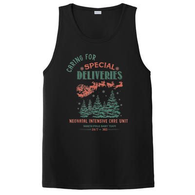 Women Caring For Special Deliveries Nicu Nurse Christmas PosiCharge Competitor Tank