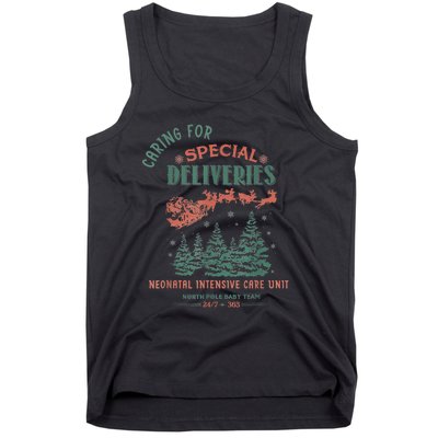 Women Caring For Special Deliveries Nicu Nurse Christmas Tank Top