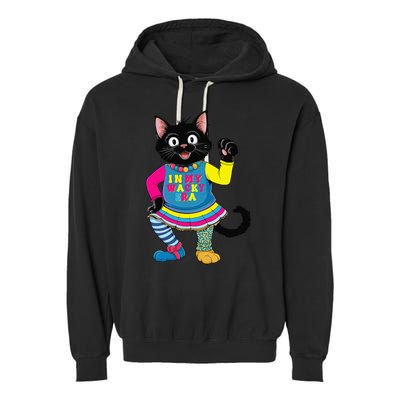 Wacky Clothes funny cat For Mismatch Day Gift Garment-Dyed Fleece Hoodie