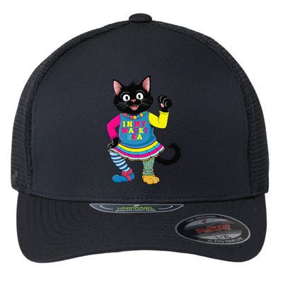 Wacky Clothes funny cat For Mismatch Day Gift Flexfit Unipanel Trucker Cap