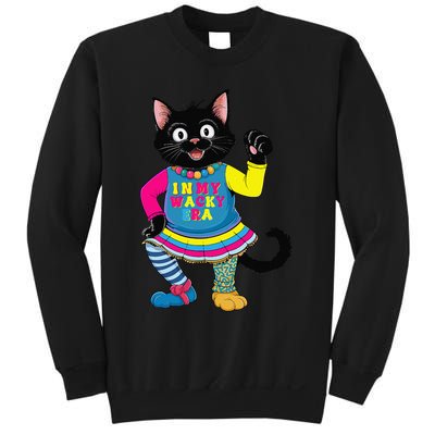 Wacky Clothes funny cat For Mismatch Day Gift Sweatshirt