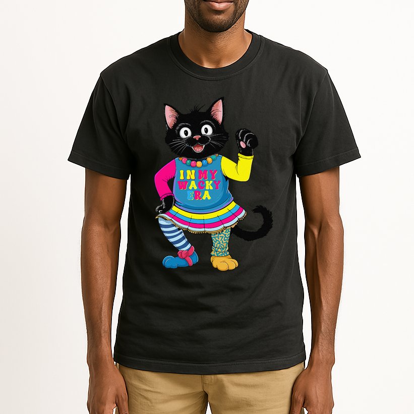 Wacky Clothes funny cat For Mismatch Day Gift Tall T-Shirt