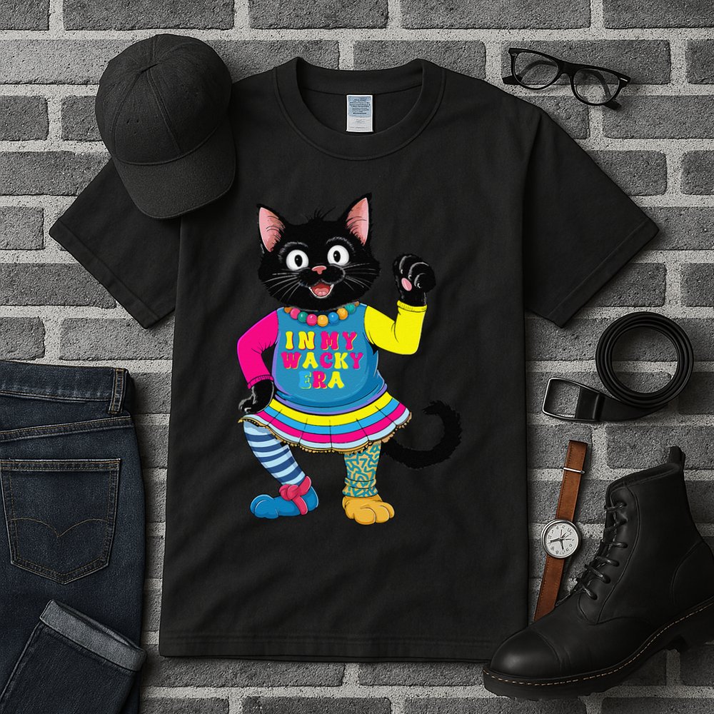 Wacky Clothes funny cat For Mismatch Day Gift Tall T-Shirt