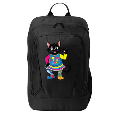 Wacky Clothes funny cat For Mismatch Day Gift City Backpack