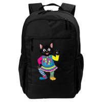 Wacky Clothes funny cat For Mismatch Day Gift Backpack