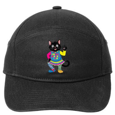 Wacky Clothes funny cat For Mismatch Day Gift 7-Panel Snapback Hat