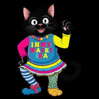 Wacky Clothes funny cat For Mismatch Day Gift Drawstring Bag