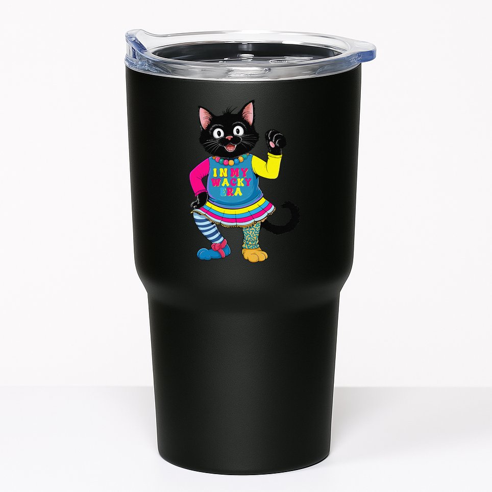 Wacky Clothes funny cat For Mismatch Day Gift Tumbler