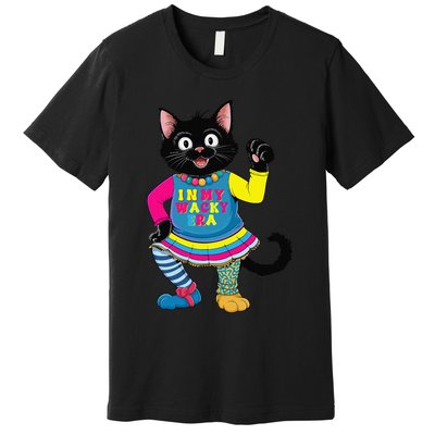 Wacky Clothes funny cat For Mismatch Day Gift Premium T-Shirt