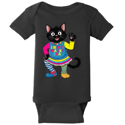 Wacky Clothes funny cat For Mismatch Day Gift Baby Bodysuit