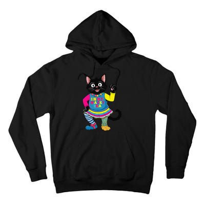 Wacky Clothes funny cat For Mismatch Day Gift Tall Hoodie