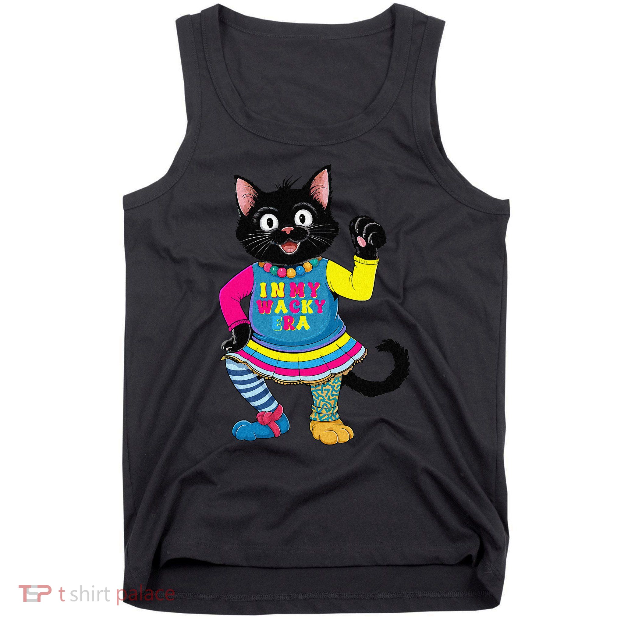 Wacky Clothes funny cat For Mismatch Day Gift Tank Top