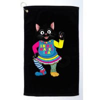 Wacky Clothes funny cat For Mismatch Day Gift Golf Towel