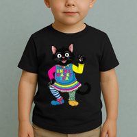 Wacky Clothes funny cat For Mismatch Day Gift Toddler T-Shirt
