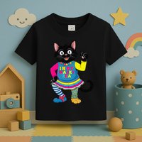 Wacky Clothes funny cat For Mismatch Day Gift Toddler T-Shirt