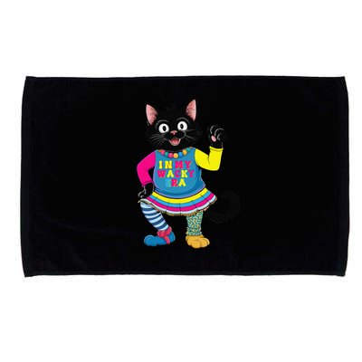 Wacky Clothes funny cat For Mismatch Day Gift Microfiber Hand Towel
