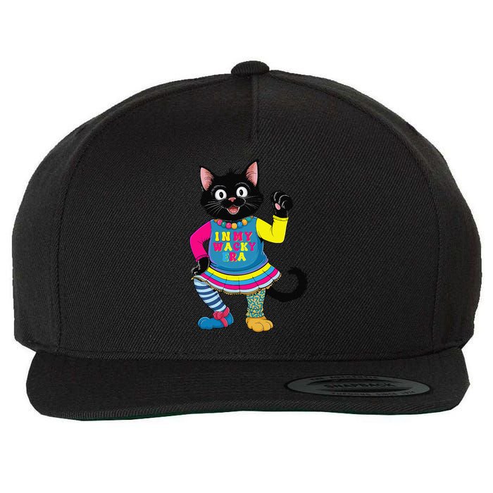 Wacky Clothes funny cat For Mismatch Day Gift Wool Snapback Cap