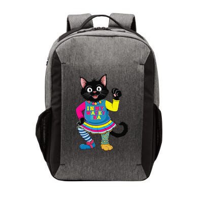 Wacky Clothes funny cat For Mismatch Day Gift Vector Backpack