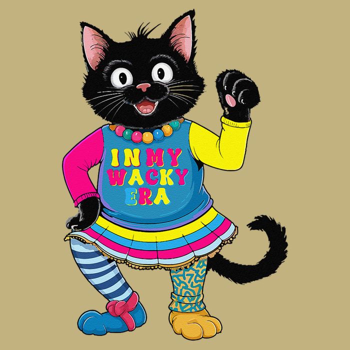 Wacky Clothes funny cat For Mismatch Day Gift Performance Shirt