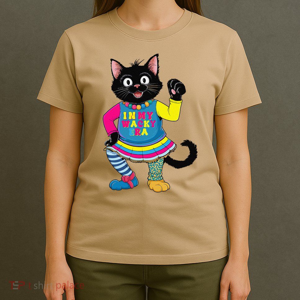 Wacky Clothes funny cat For Mismatch Day Gift T-Shirt