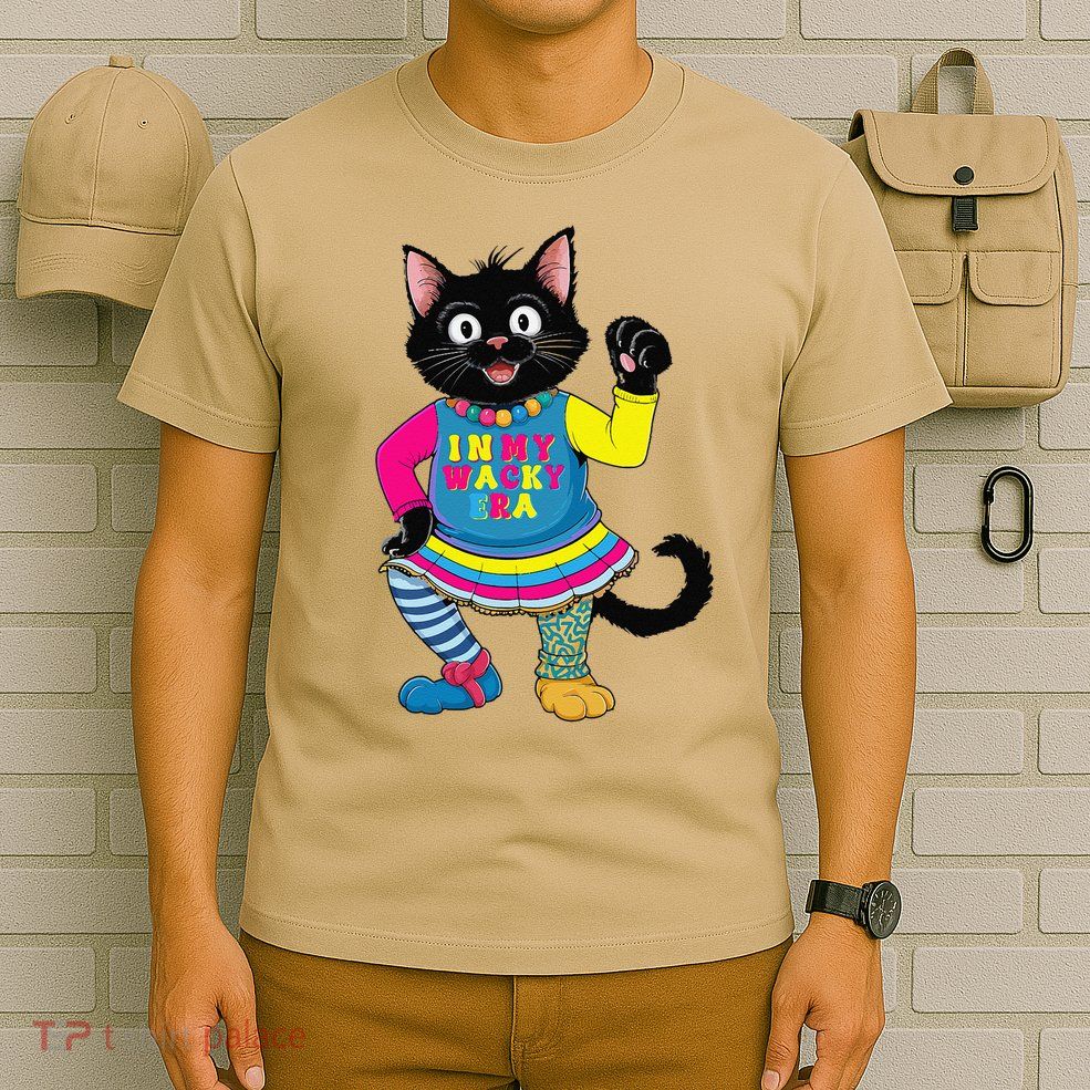 Wacky Clothes funny cat For Mismatch Day Gift T-Shirt
