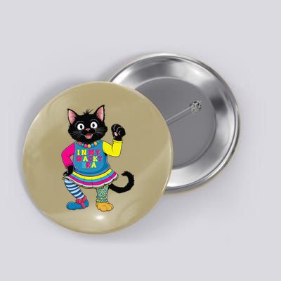 Wacky Clothes funny cat For Mismatch Day Gift Button