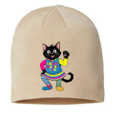 Wacky Clothes funny cat For Mismatch Day Gift Sustainable Beanie