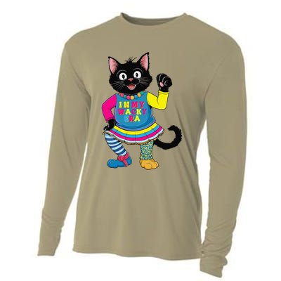 Wacky Clothes funny cat For Mismatch Day Gift Cooling Performance Long Sleeve Crew