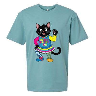 Wacky Clothes funny cat For Mismatch Day Gift Sueded Cloud Jersey T-Shirt