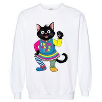 Wacky Clothes funny cat For Mismatch Day Gift Garment-Dyed Sweatshirt