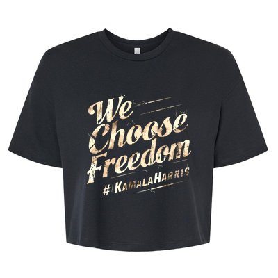 We Choose Freedom Bella+Canvas Jersey Crop Tee