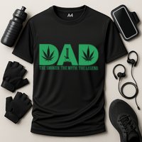 Weed Cannabis For Dad Funny Marijuana Cooling Performance Crew T-Shirt