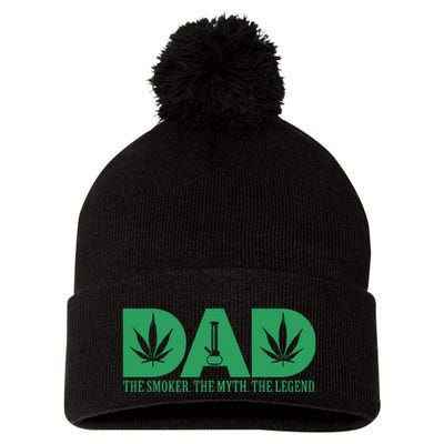 Weed Cannabis For Dad Funny Marijuana Pom Pom 12in Knit Beanie