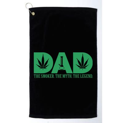 Weed Cannabis For Dad Funny Marijuana Golf Towel
