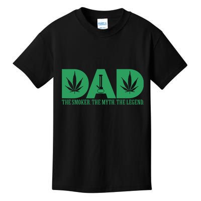 Weed Cannabis For Dad Funny Marijuana Kids T-Shirt