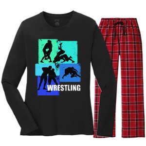 Wrestling Clothing for Wrestler Gear  Wrestling   Women's Long Sleeve Flannel Pajama Set 