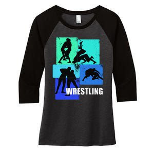 Wrestling Clothing for Wrestler Gear  Wrestling   Women's Tri-Blend 3/4-Sleeve Raglan Shirt