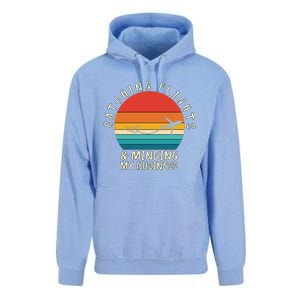 Wo Catching Flights And Minding My Business Gift Unisex Surf Hoodie