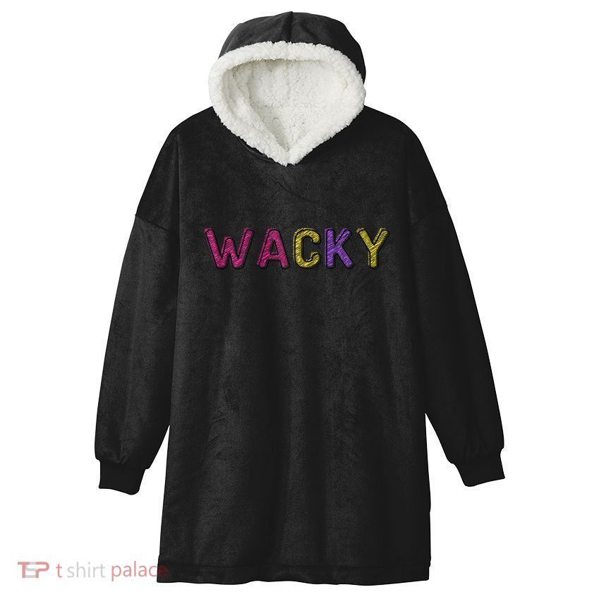 Wacky Clothes For Mismatch Day Hooded Wearable Blanket