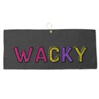 Wacky Clothes For Mismatch Day Large Microfiber Waffle Golf Towel