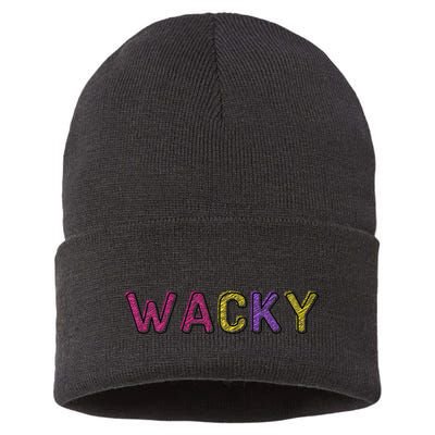Wacky Clothes For Mismatch Day Sustainable Knit Beanie